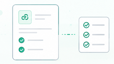 Structured evidence linked to requirements