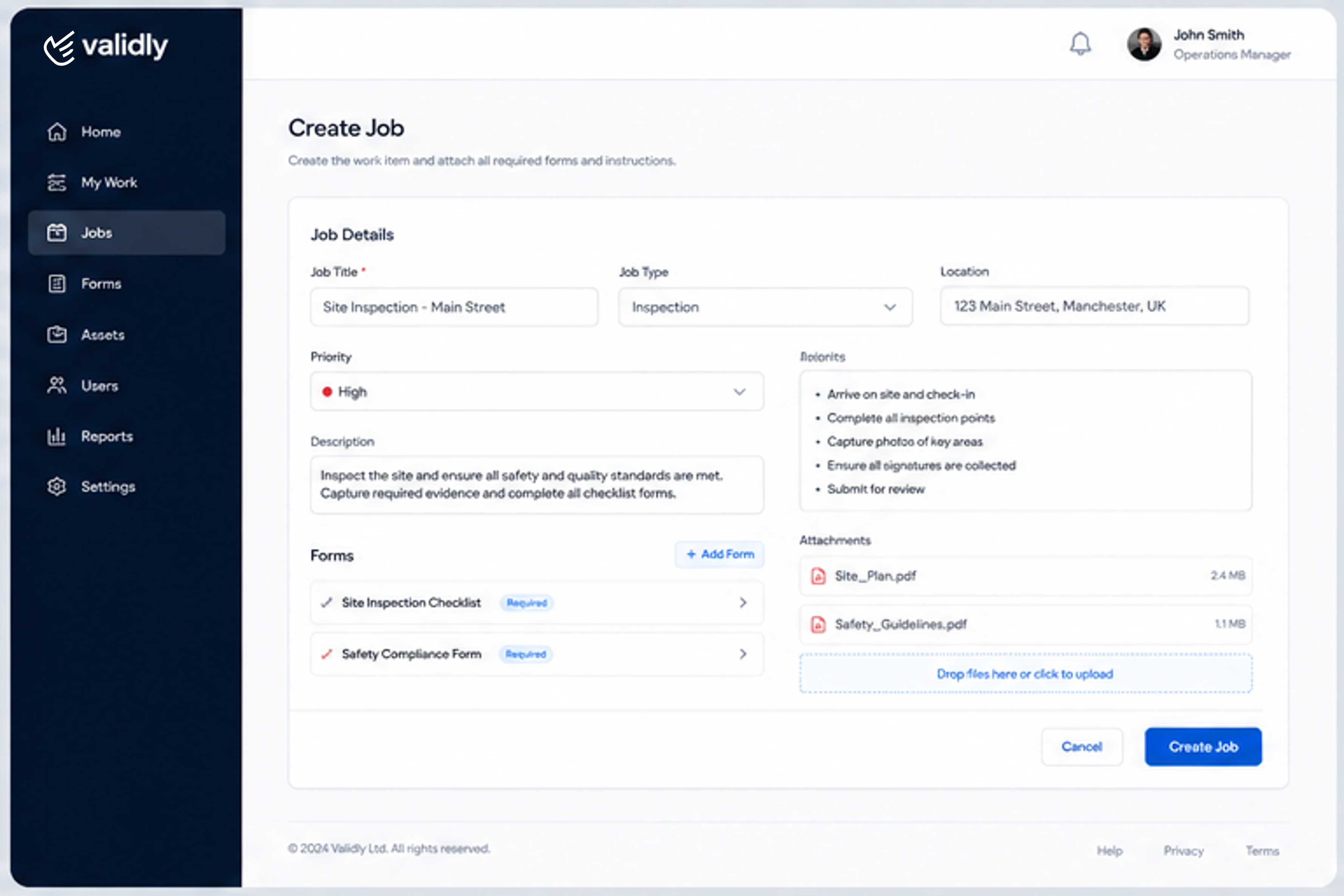 Create job